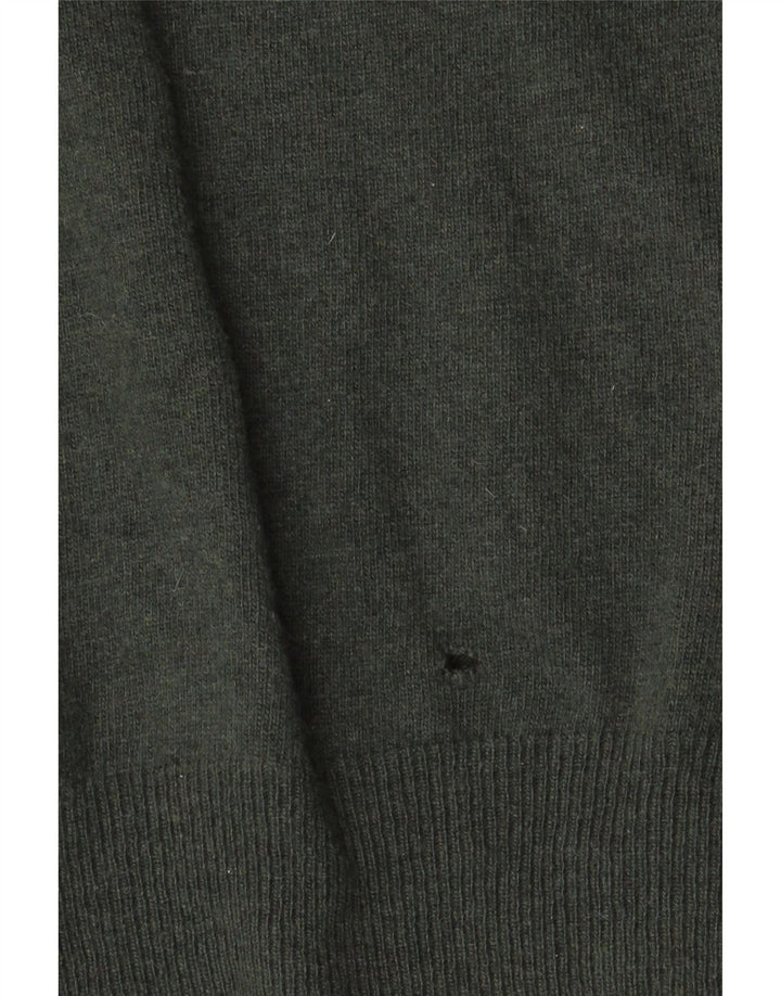 Kappa Pull à col rond pour homme en laine d'agneau Vert Large