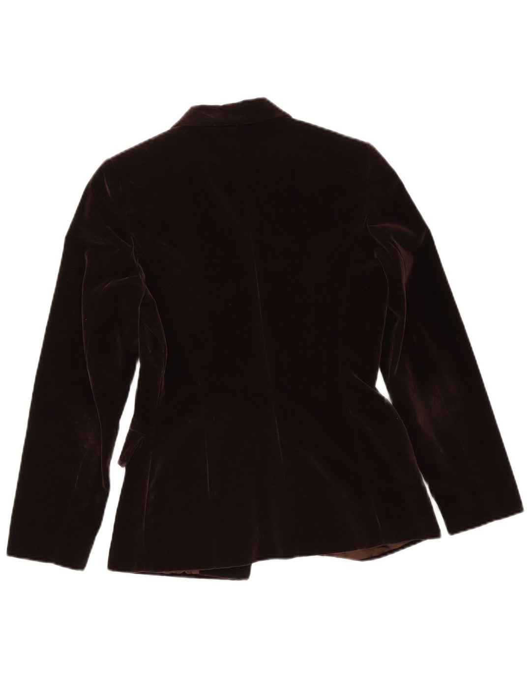 Lybido Veste blazer en velours à 3 boutons pour femme IT 42 en coton marron moyen