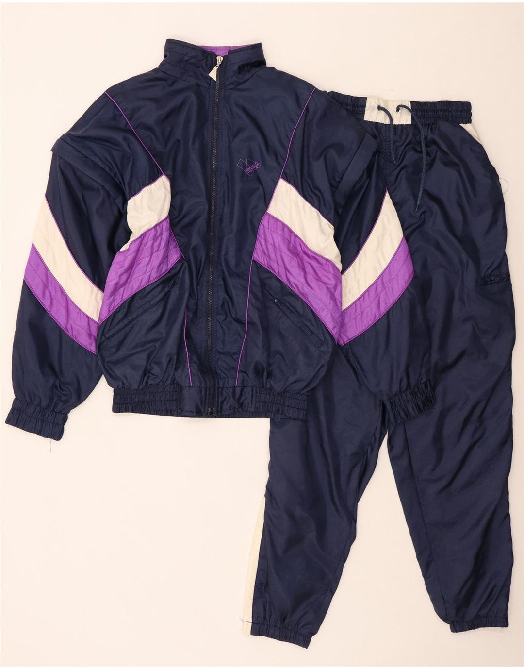 Pandora Survêtement complet pour homme Bleu marine moyen Colourblock Polyamide Rétro