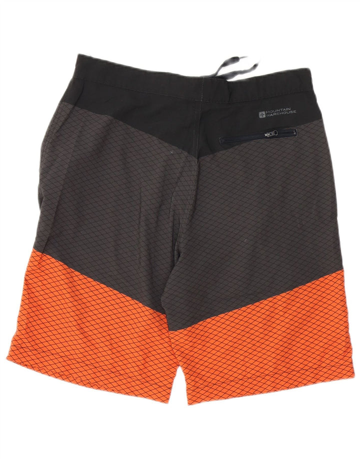 Mountain Warehouse Short de sport pour homme en polyester color block gris moyen