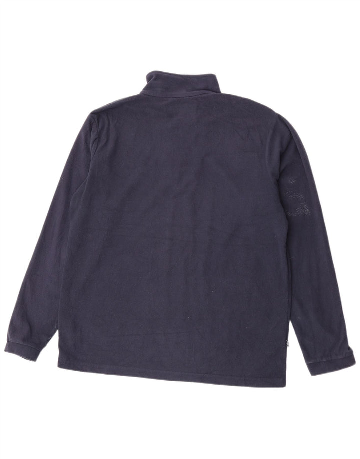 Mountain Warehouse Pull polaire à col zippé pour homme en polyester bleu marine Taille L