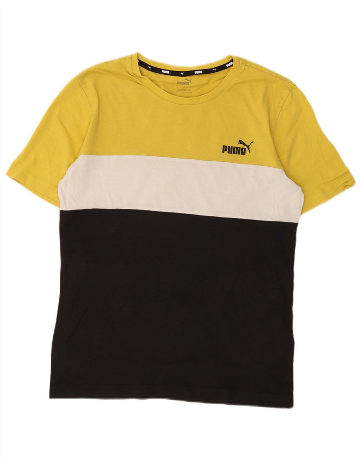 Puma T-Shirt Homme Multicolore Colourblock Cotton