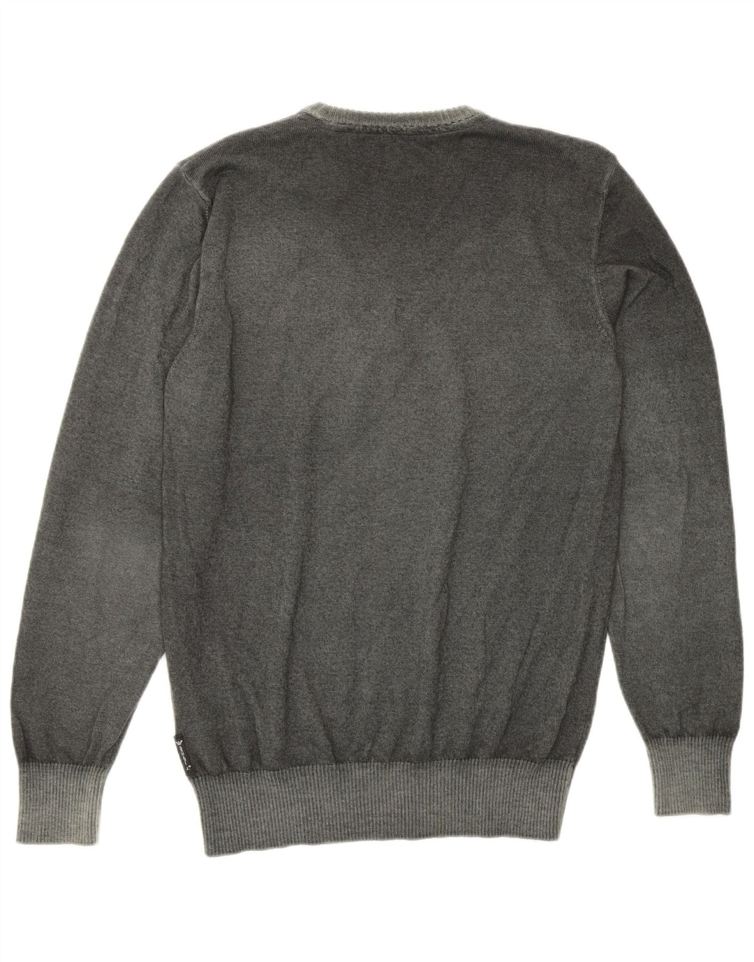 Armani Pull col rond en laine vierge vert moyen homme