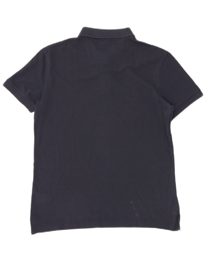 HUGO BOSS Polo Homme Large Bleu Marine Coton