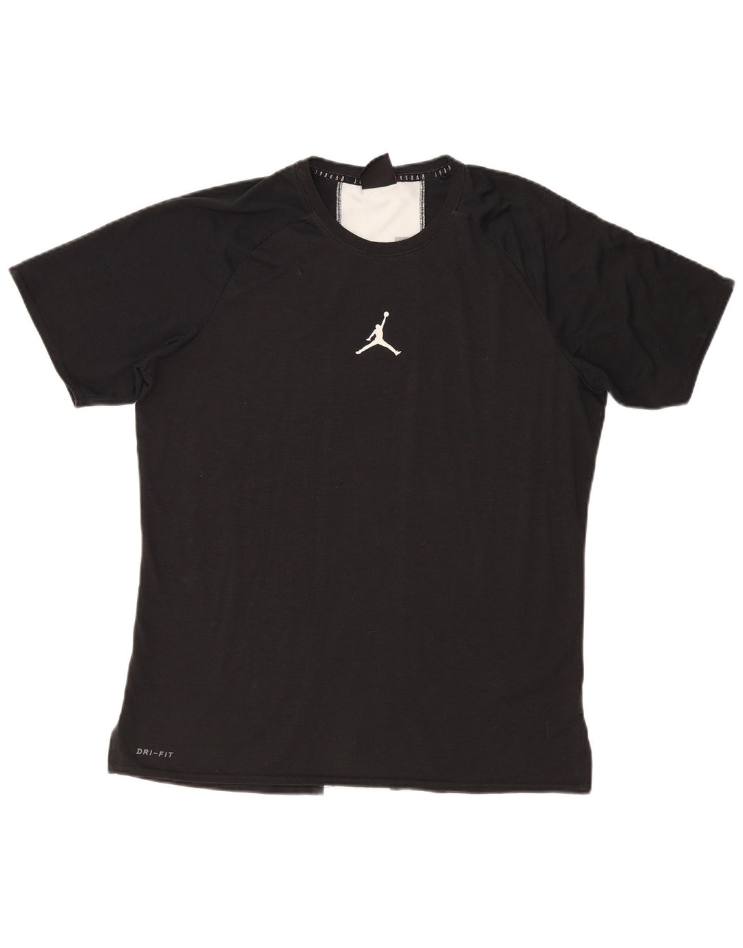 Jordan T-shirt graphique Dri Fit pour homme, grand modèle en polyester color block noir