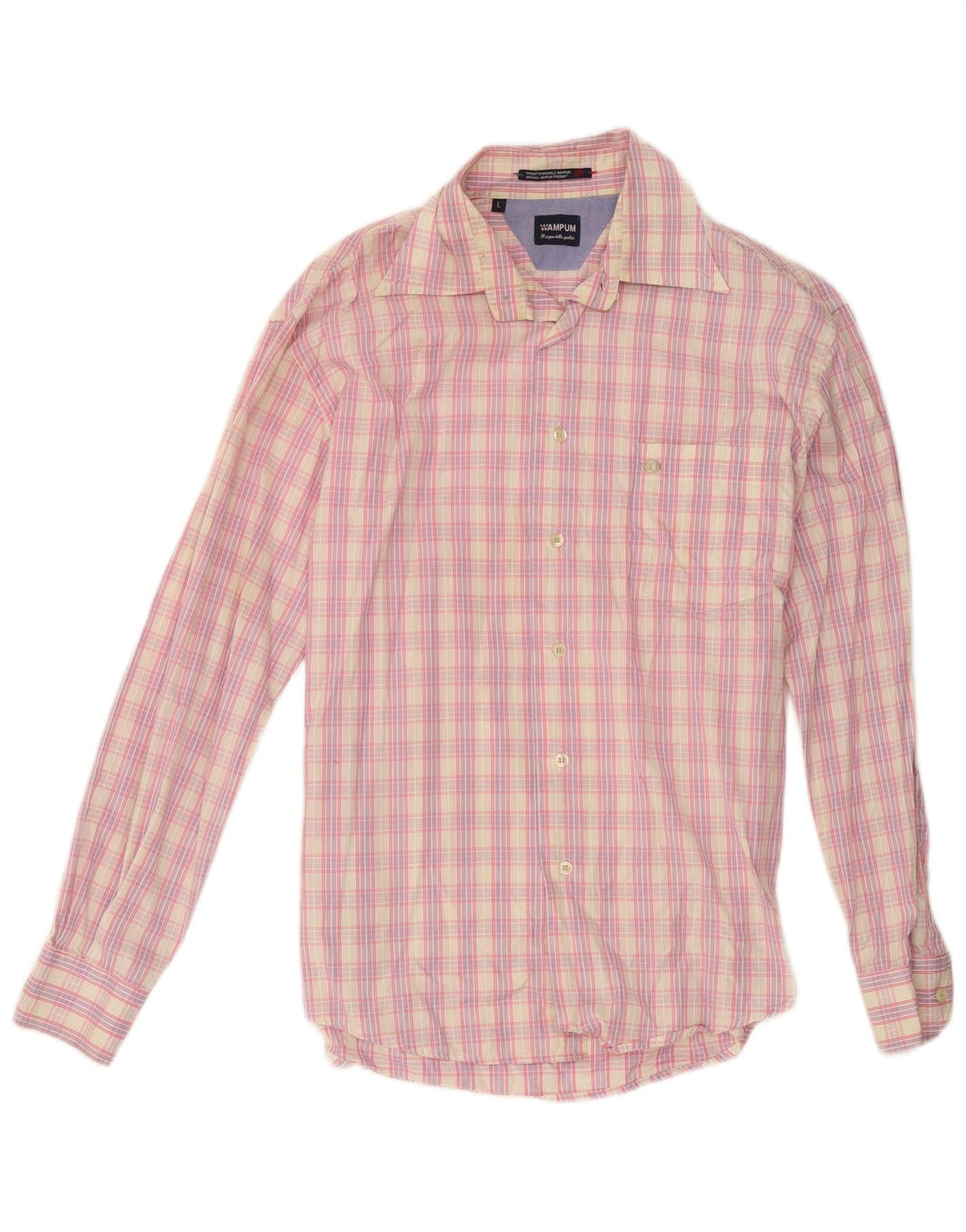 Chemise Homme Wampum Grand Carreau Rose