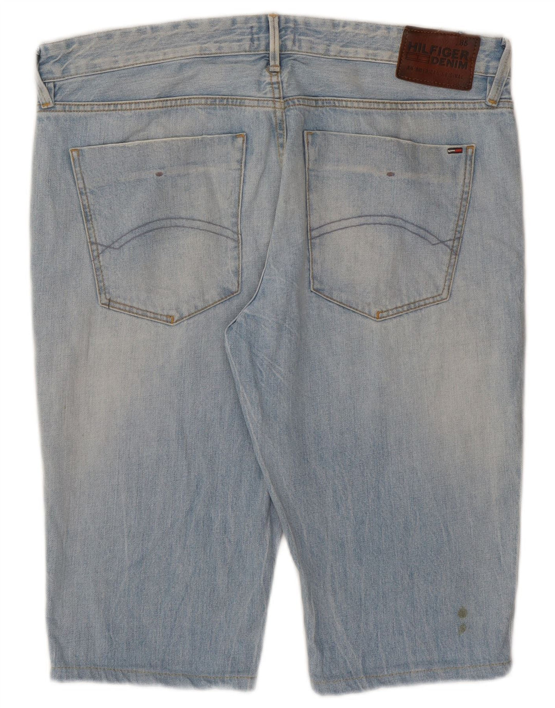 Tommy Hilfiger Short en jean pour homme W36 Large Bleu