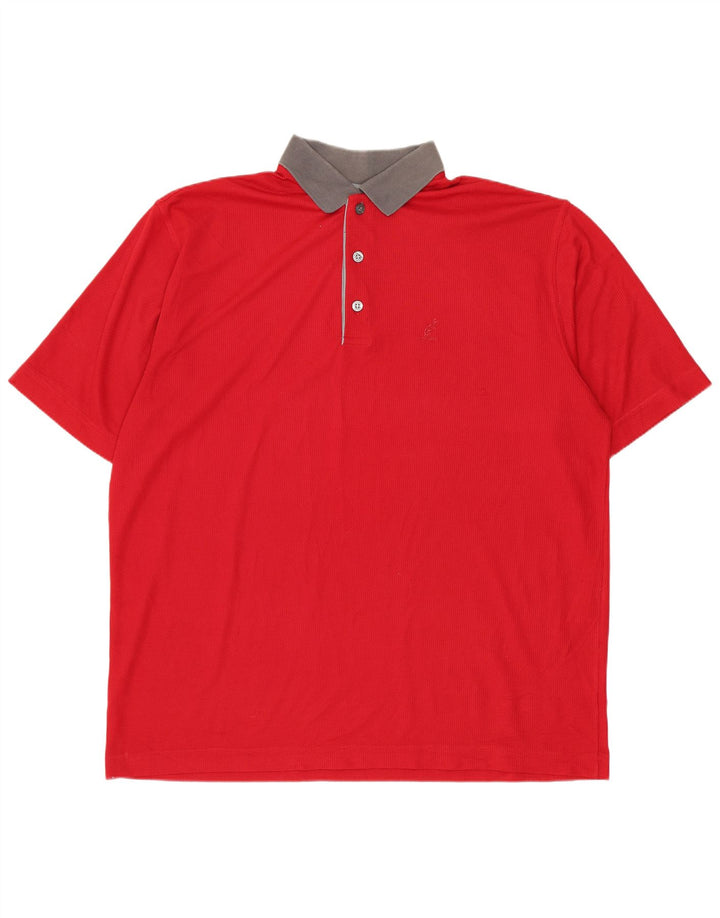 AUSTRALIAN L'ALPINA Polo Homme IT 56 XL Rouge Colourblock