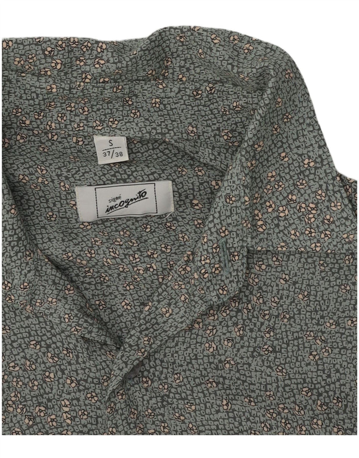 Incognito Chemise Homme Taille 37/38 Petit Gris Floral