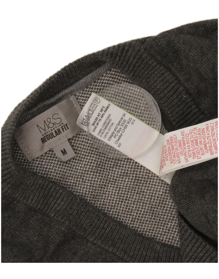 Marks & Spencer Débardeur Regular Fit Homme Coton Gris Moyen