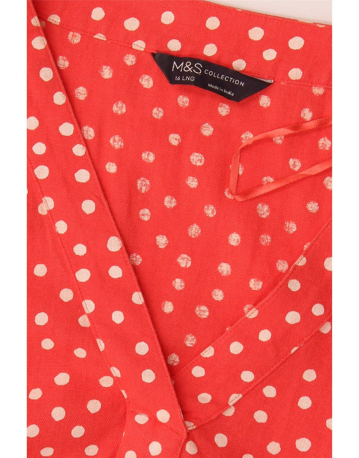 Marks & Spencer Robe fourreau pour femme UK 16 Grand pois rouge