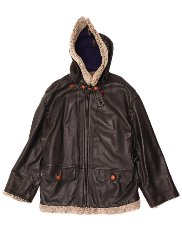 Henry Cottons Veste surdimensionnée à capuche pour femme IT 42 Noir moyen
