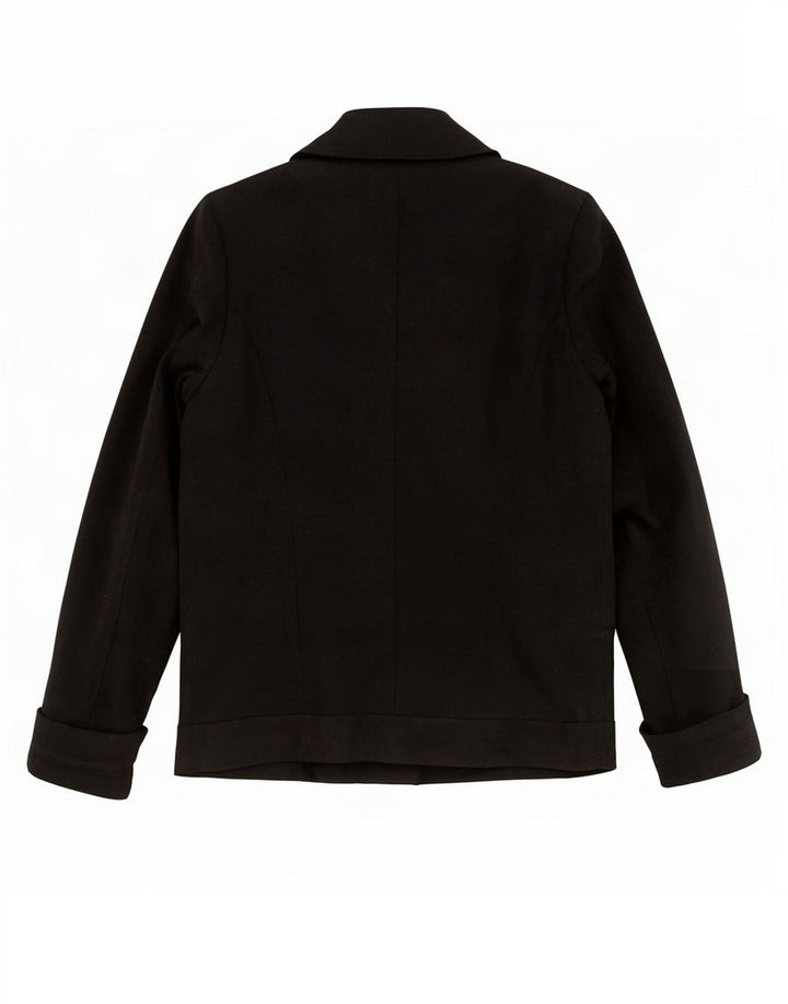 Topshop Veste Blazer Double Boutonnage Femme UK 8 Petite Laine Noire