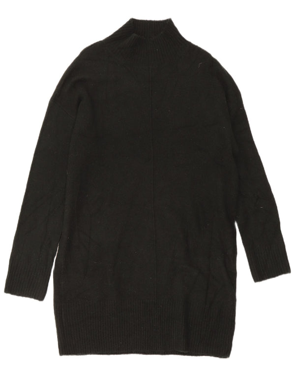 Oasis Robe pull surdimensionnée à manches longues pour femme UK 14 Acrylique noir moyen