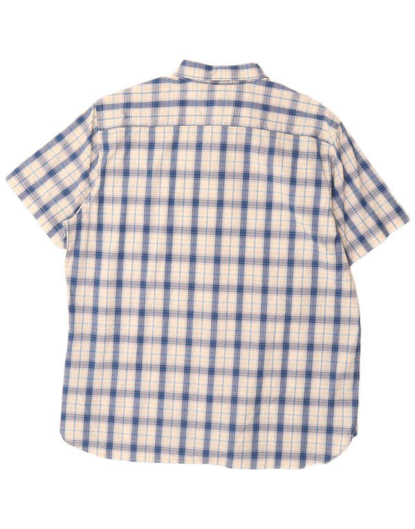 Levi's Chemise à Manches Courtes Homme XL Bleu Carreaux Coton