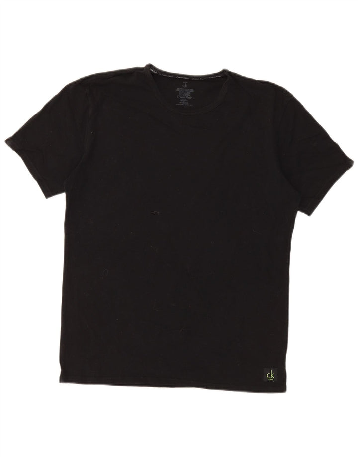 Calvin Klein T-Shirt Homme Noir Moyen Coton