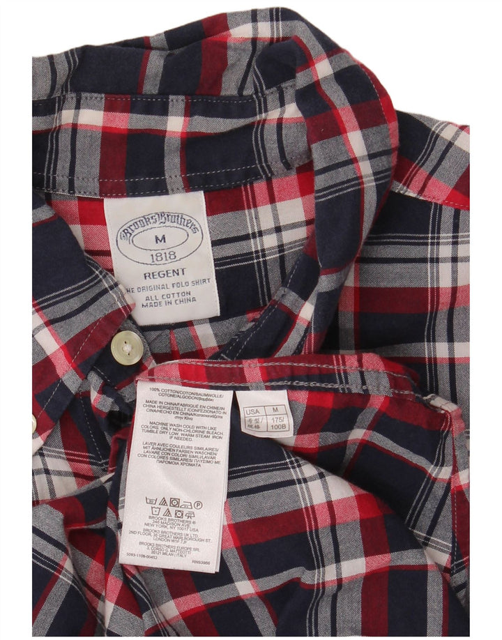 Brooks Brothers Chemise à Manches Courtes Regent Homme Bleu Marine Moyen à Carreaux