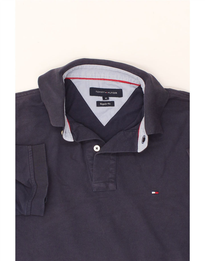 TOMMY HILFIGER Mens Regular Fit Polo Shirt Medium Navy Blue Cotton Vintage Tommy Hilfiger and Second-Hand Tommy Hilfiger from Messina Hembry 