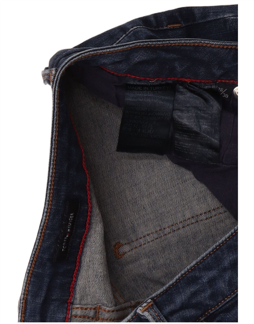 Tommy Hilfiger Jean skinny femme W28 L30 bleu marine polyester