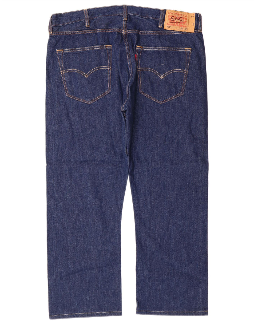 LEVI'S Jean Droit 501 Homme W38 L27 Bleu Coton