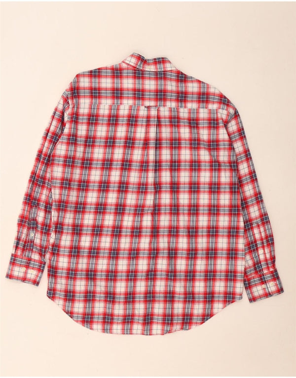 GANT Chemise longue surdimensionnée en flanelle pour femme UK 8 Petit carreaux rouges en coton