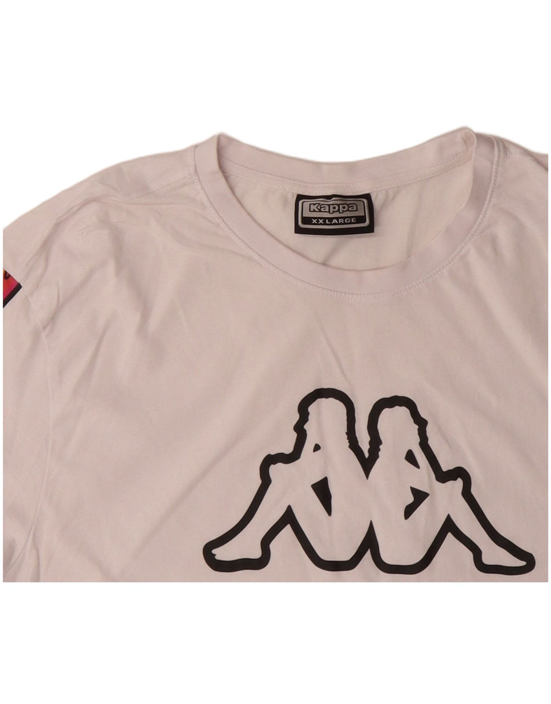 KAPPA T-shirt graphique pour homme 2XL en coton color block blanc