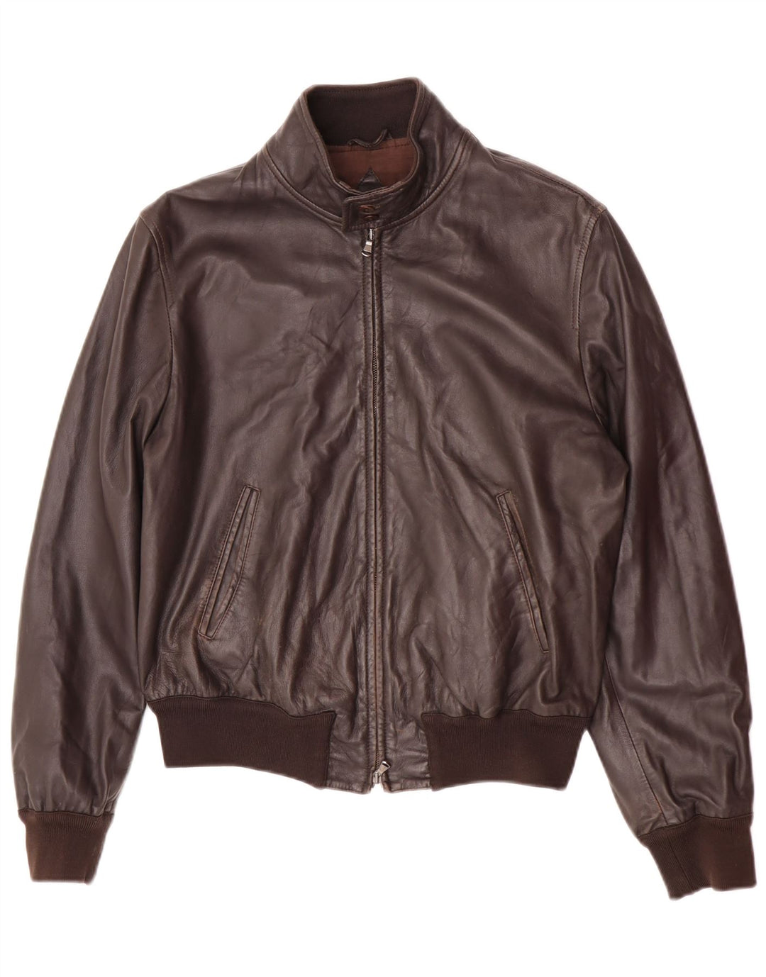 veste en cuir homme vintage UK 38 Brun moyen