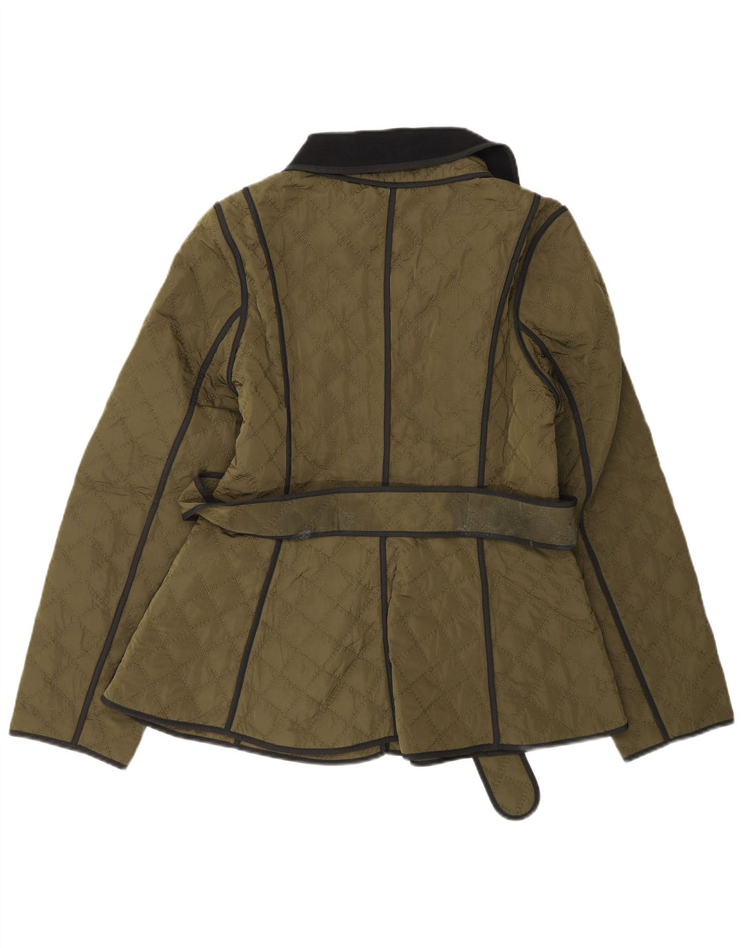 Karen Millen Veste matelassée pour femme UK 8 Small Vert Polyester