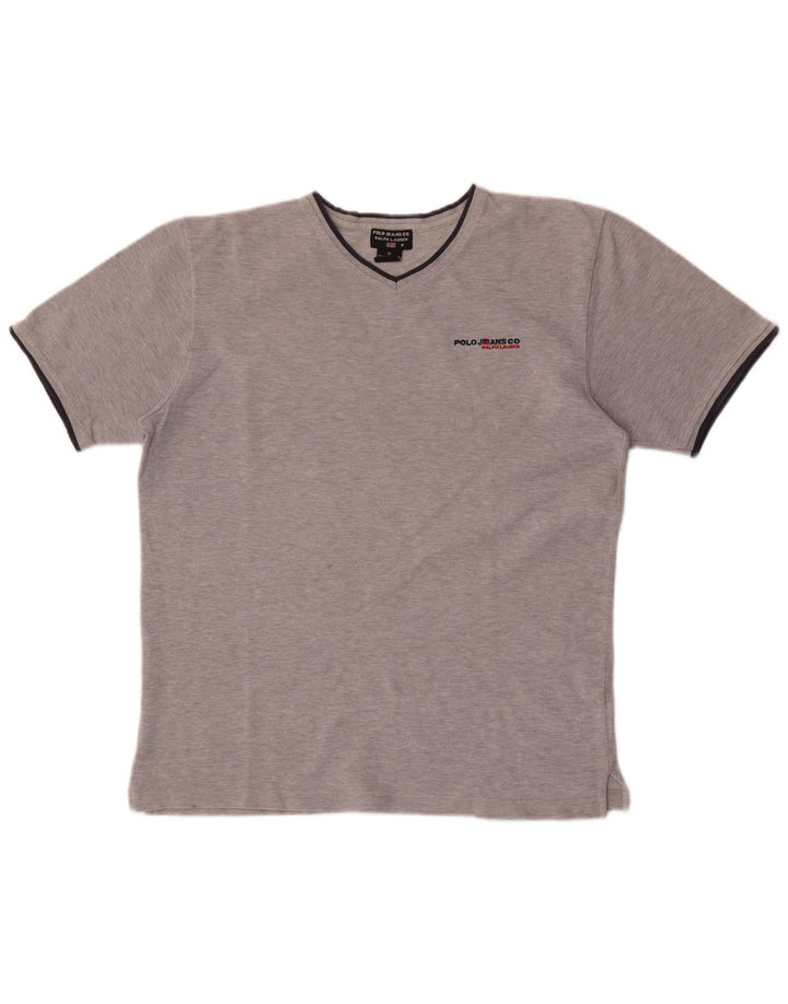 Ralph Lauren T-Shirt Homme Gris Moyen Moucheté Coton