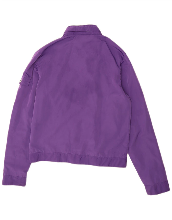 Calvin Klein Jeans Veste bomber graphique pour femme UK 14 Violet moyen