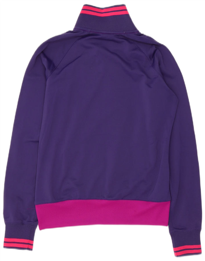NIKE Veste de survêtement pour femme UK 12 Polyester color block violet moyen