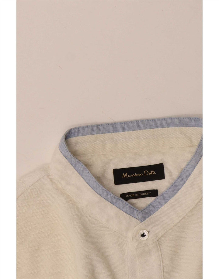 Massimo Dutti Polo Homme Blanc Moyen Colorblock