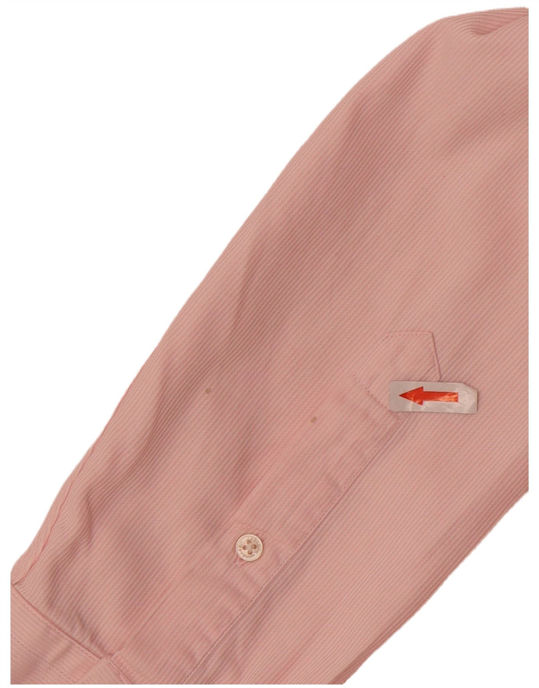 Jaeger Chemise moderne pour homme Taille 15 1/2 Coton à fines rayures rose moyen