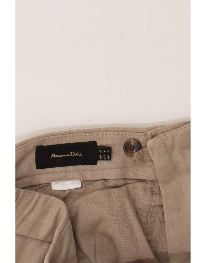Massimo Dutti Pantalon chino slim pour homme EU 40 Medium W31 L30 Beige