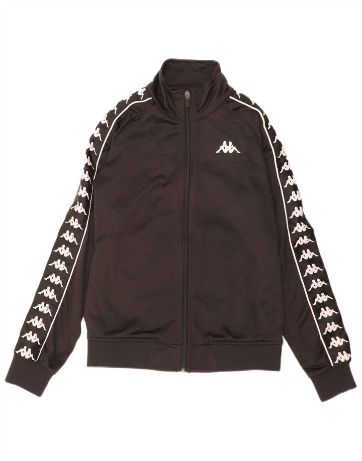 Kappa Veste de Survêtement Graphique Homme Petit Noir Polyester