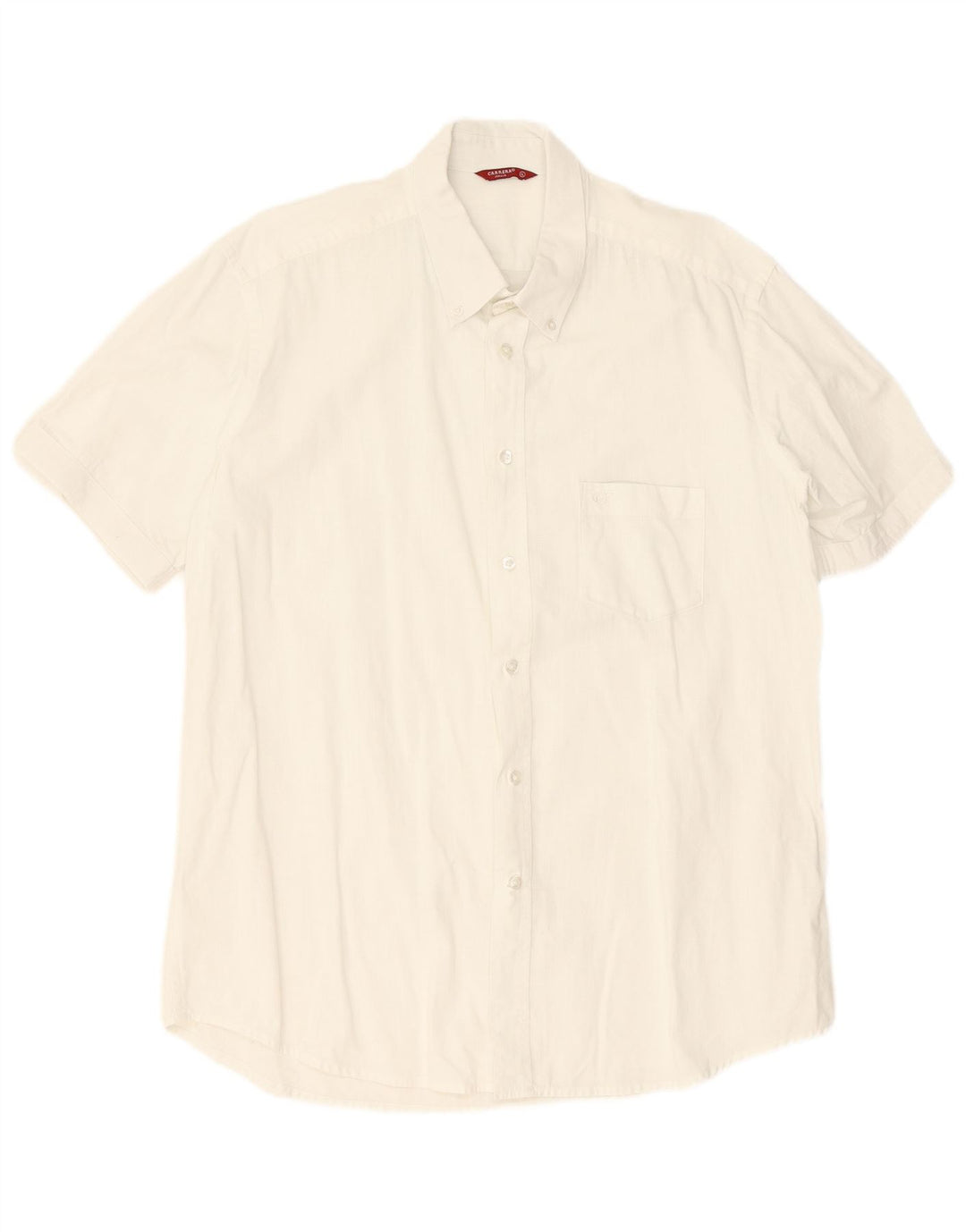 Carrera Chemise à manches courtes XL en coton blanc pour homme