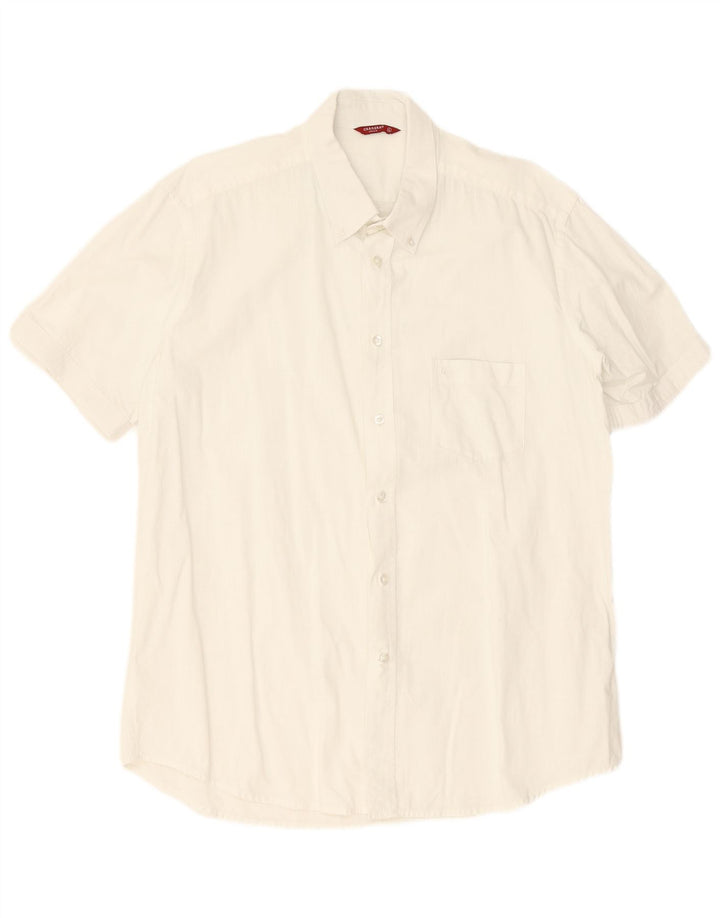 Carrera Chemise à manches courtes XL en coton blanc pour homme