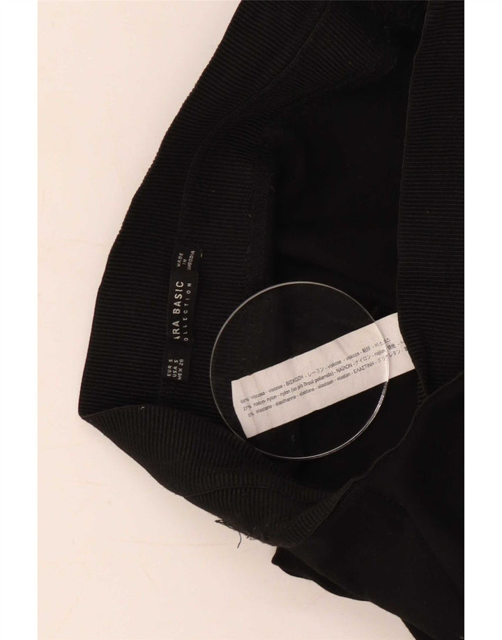 Zara Femme Leggings UK 8 Small Noir Viscose