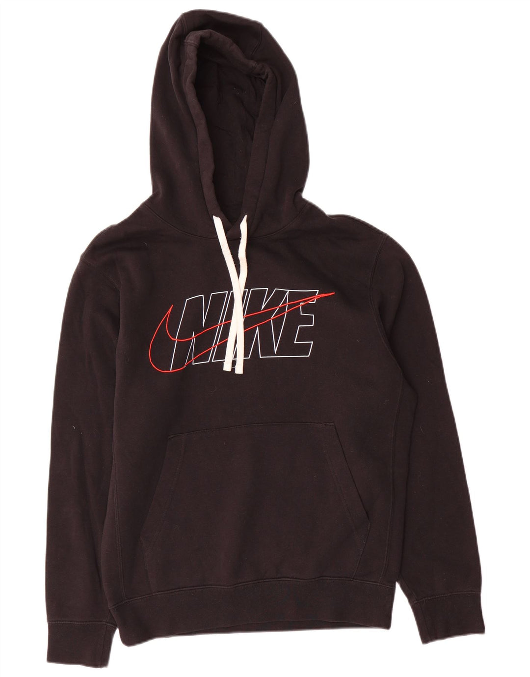 Nike Pull à capuche graphique pour homme Petit coton noir