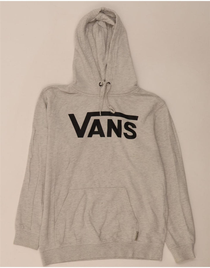 Vans Pull à capuche graphique pour homme Petit coton moucheté gris