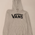 Vans Pull à capuche graphique pour homme Petit coton moucheté gris