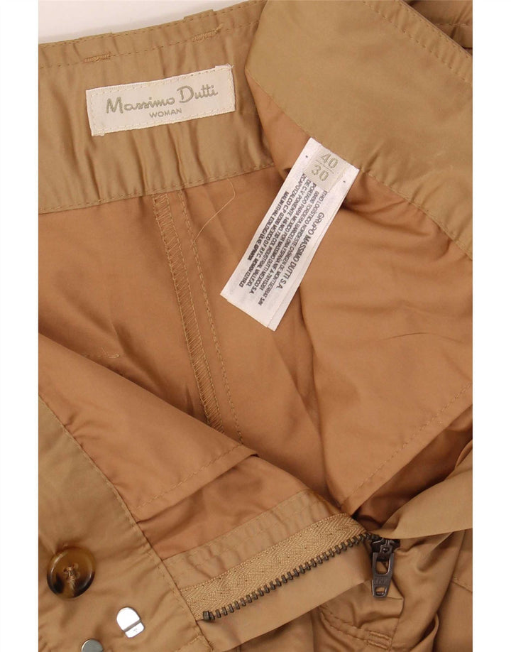Massimo Dutti Short cargo pour femme EU 40 Medium W30 Beige Polyester