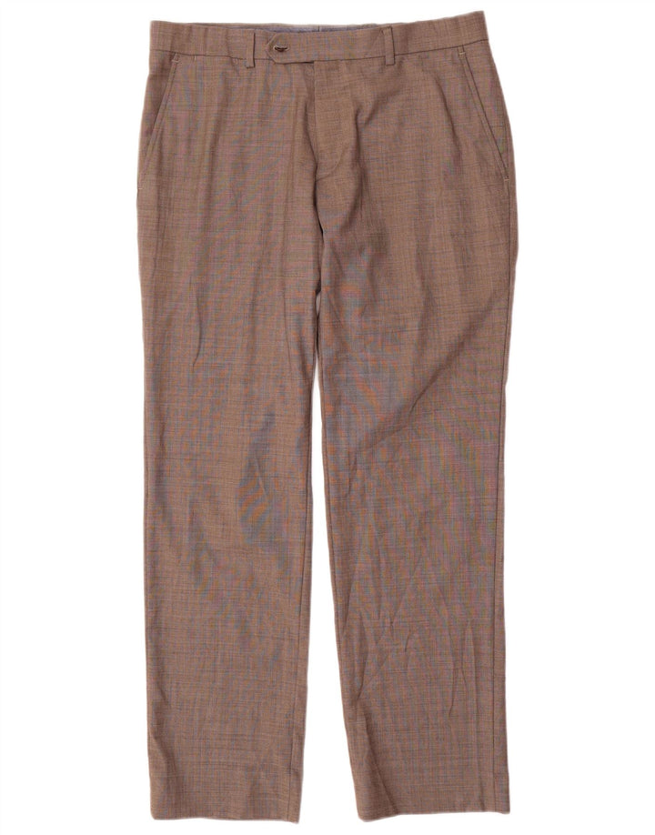 TOMMY HILFIGER Pantalon de Costume Droit Homme W35 L30 Gris Polyester