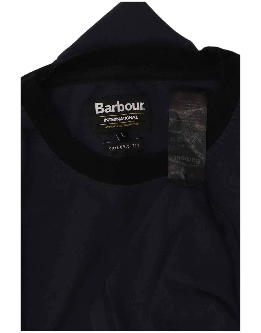 BARBOUR Haut ajusté à manches longues pour hommes, grand colorblock bleu marine