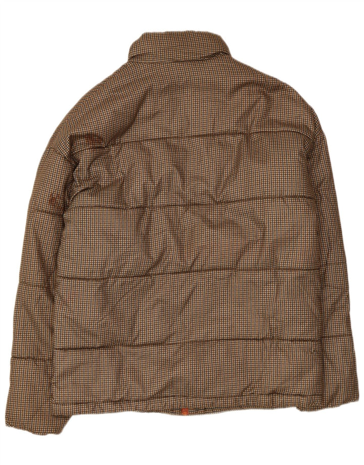 Jack & Jones Veste matelassée pour homme UK 36 Petit carreaux marron Polyester