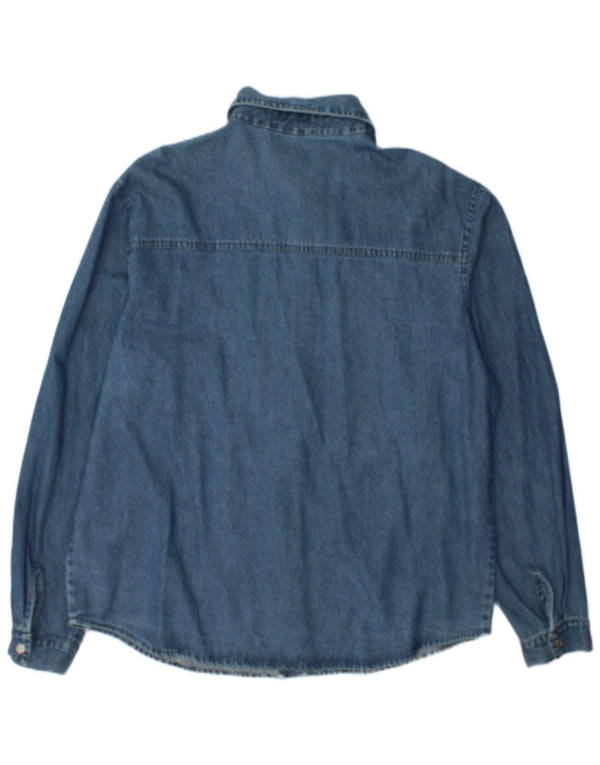 Albert Chemise en jean pour femme UK 20 2XL Bleu Coton