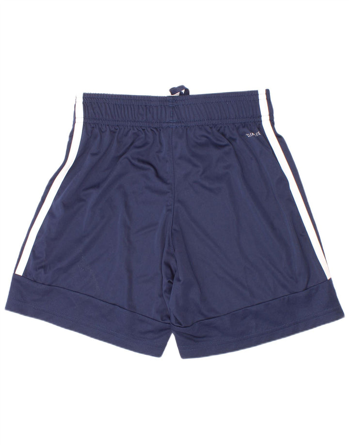 Short de sport Adidas Garçon Climalite 9-10 ans Bleu Marine Polyester