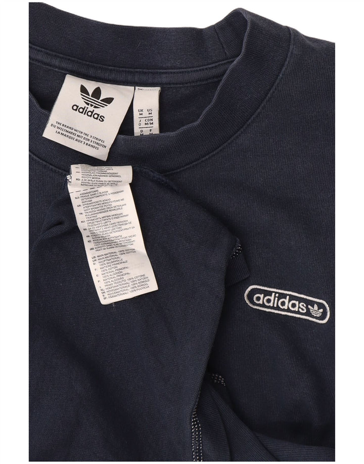 Adidas T-Shirt Homme Top Bleu Marine Moyen Coton