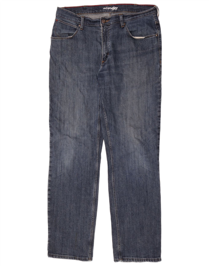 Wrangler Jean droit homme W36 L34 bleu coton