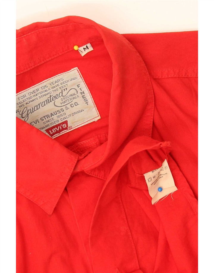 Levi's Chemise à Manches Courtes Homme Rouge Moyen Coton